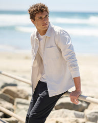 Coronado Shirt Jacket Salt Heather | Vuori Clothing