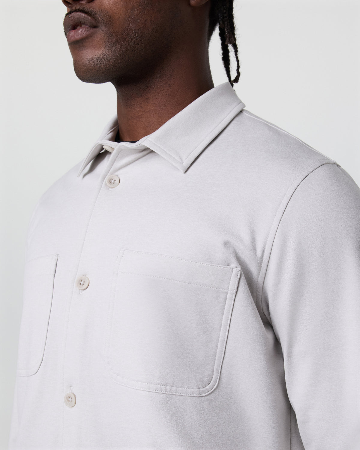 Coronado Shirt Jacket Salt Heather | Vuori Clothing
