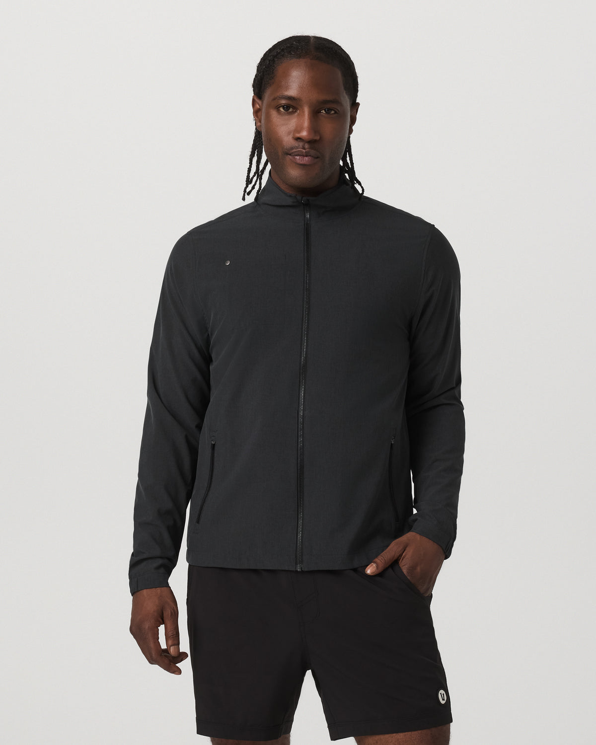 Venture Track Jacket Men's Black Track Jacket | Vuori
