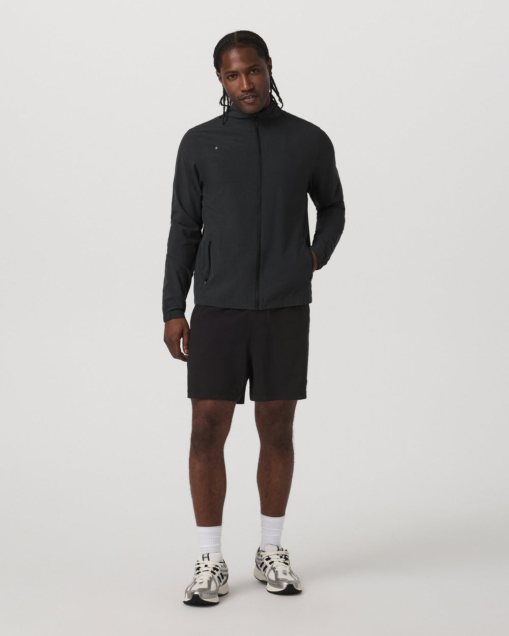 Venture Track Jacket Men's Black Track Jacket | Vuori