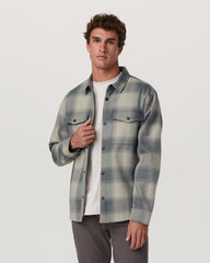 Range Shirt Jacket 2.0 Men's Mushroom Plaid Jacket | Vuori Discount