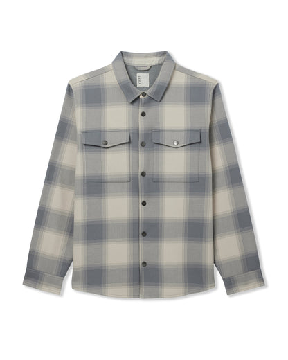 Range Shirt Jacket 2.0 Men's Mushroom Plaid Jacket | Vuori Discount