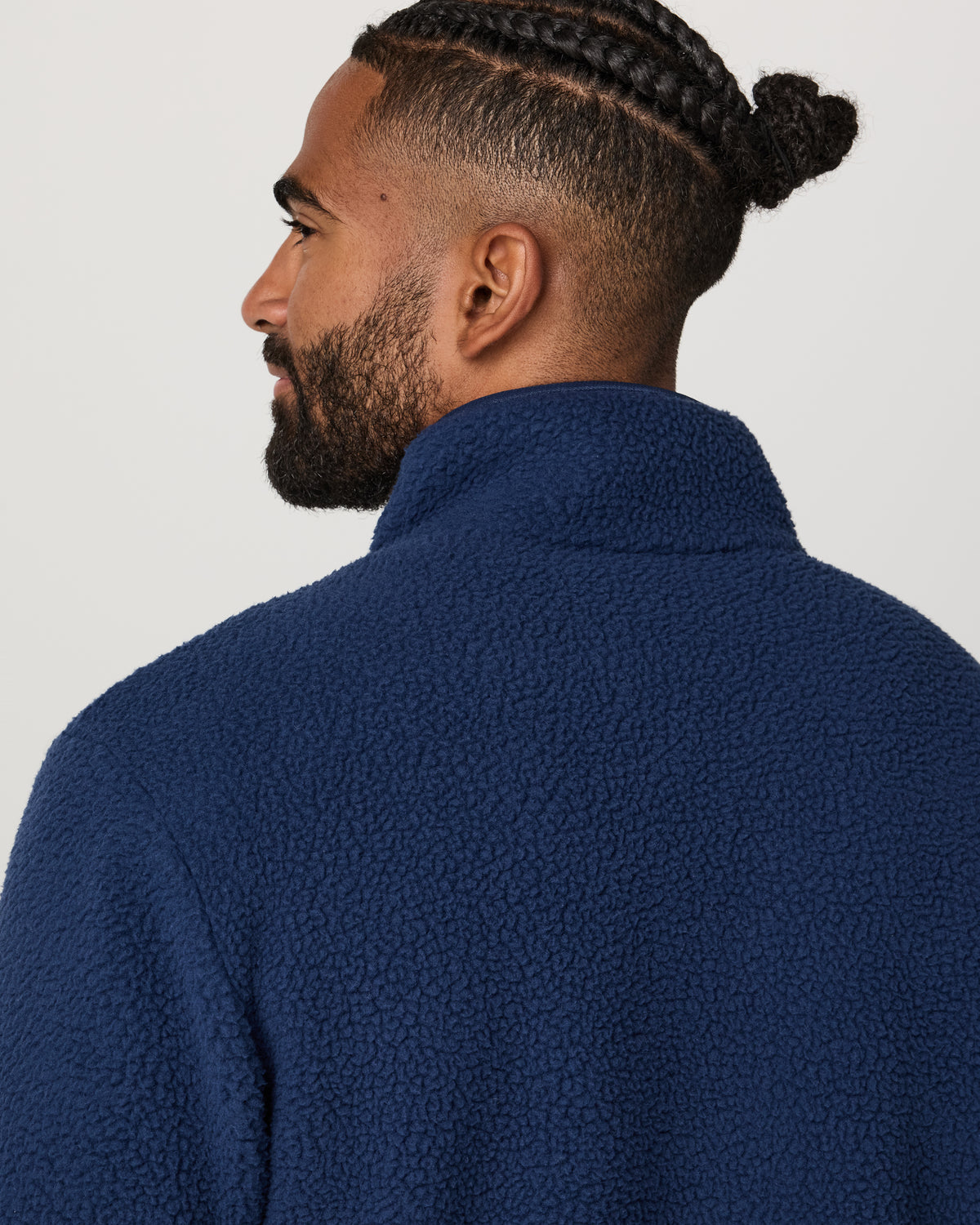 Alpine Fleece Full Zip Men's Blue Coast Mock Neck Jacket | Vuori Sale