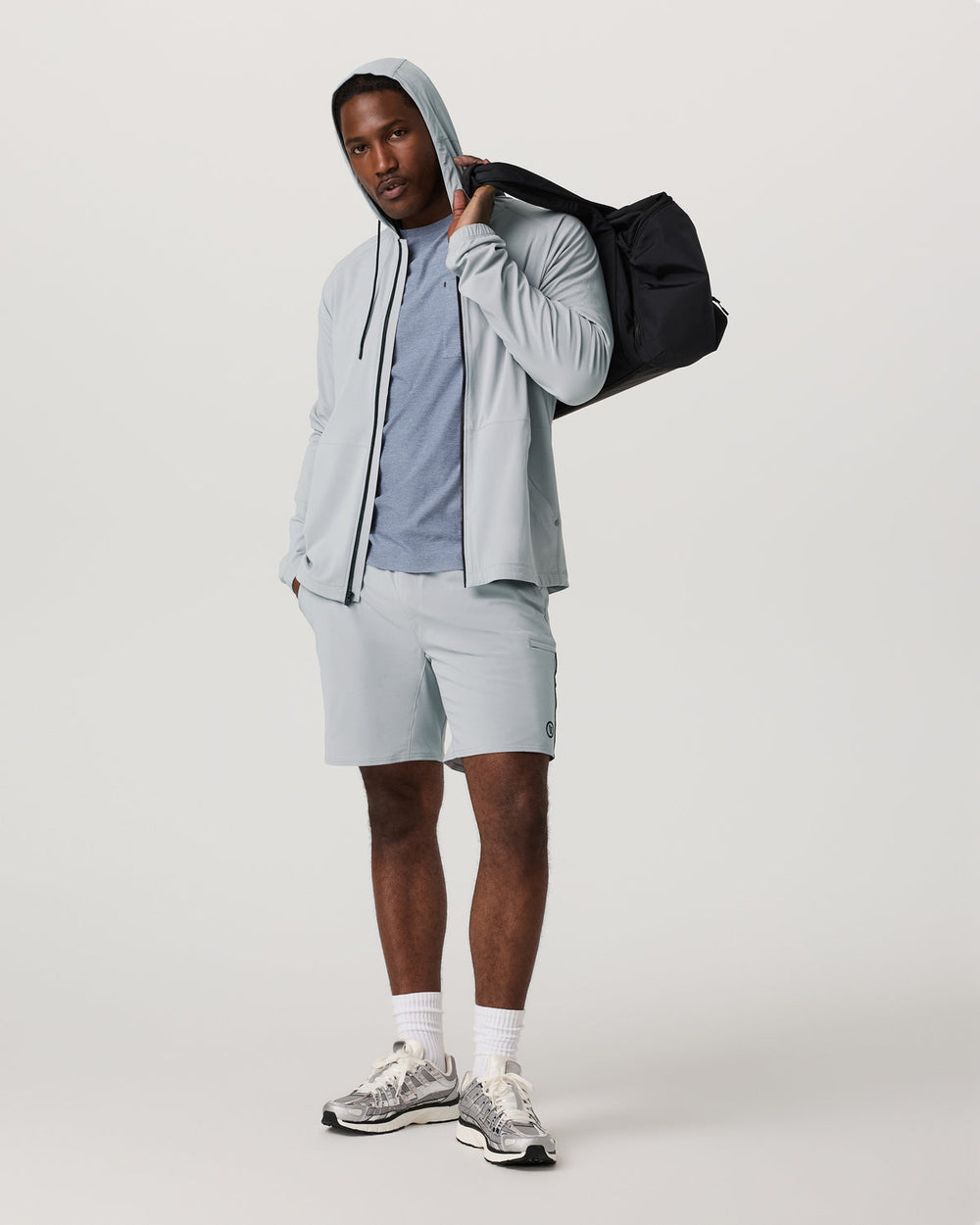 Elevate Kore Jacket Men's Sea Fog Fitness Jacket | Vuori On sale