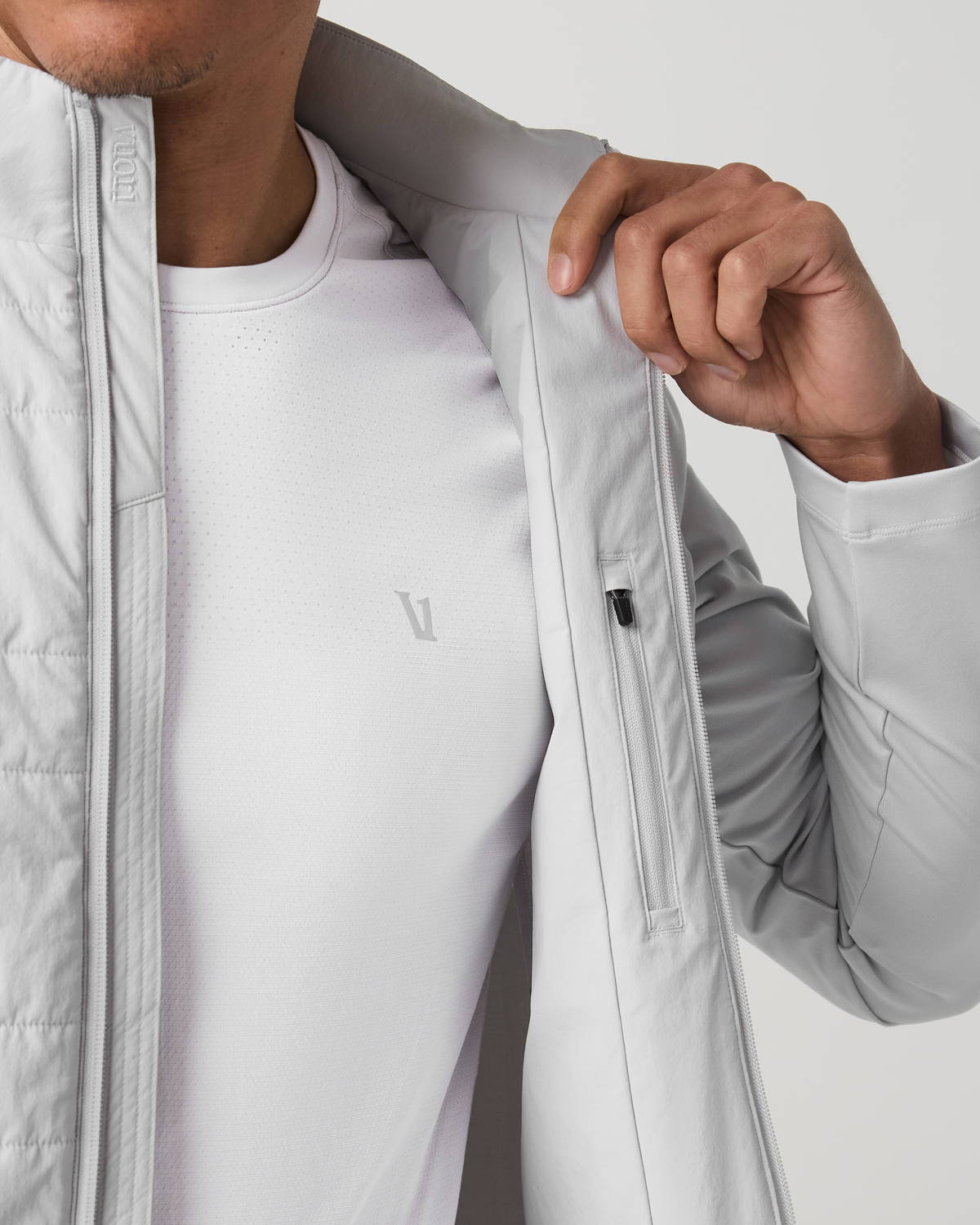 Sunday Insulated Hybrid Jacket Men's Frost Grey Jacket | Vuori For sale