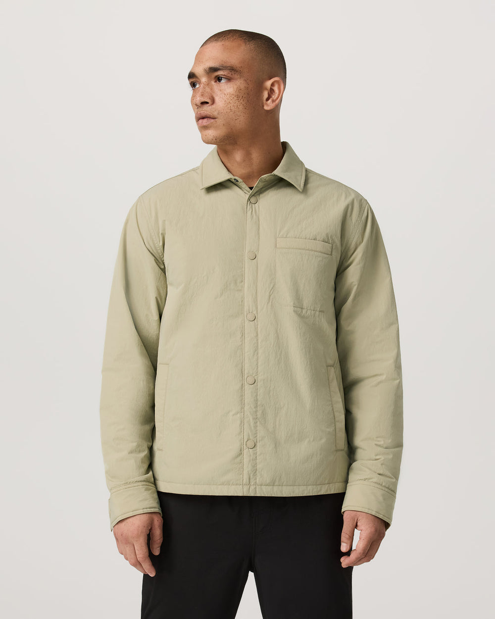 Nomad Insulated Shirt Jacket Men's Celery Seed Jacket | Vuori Outlet