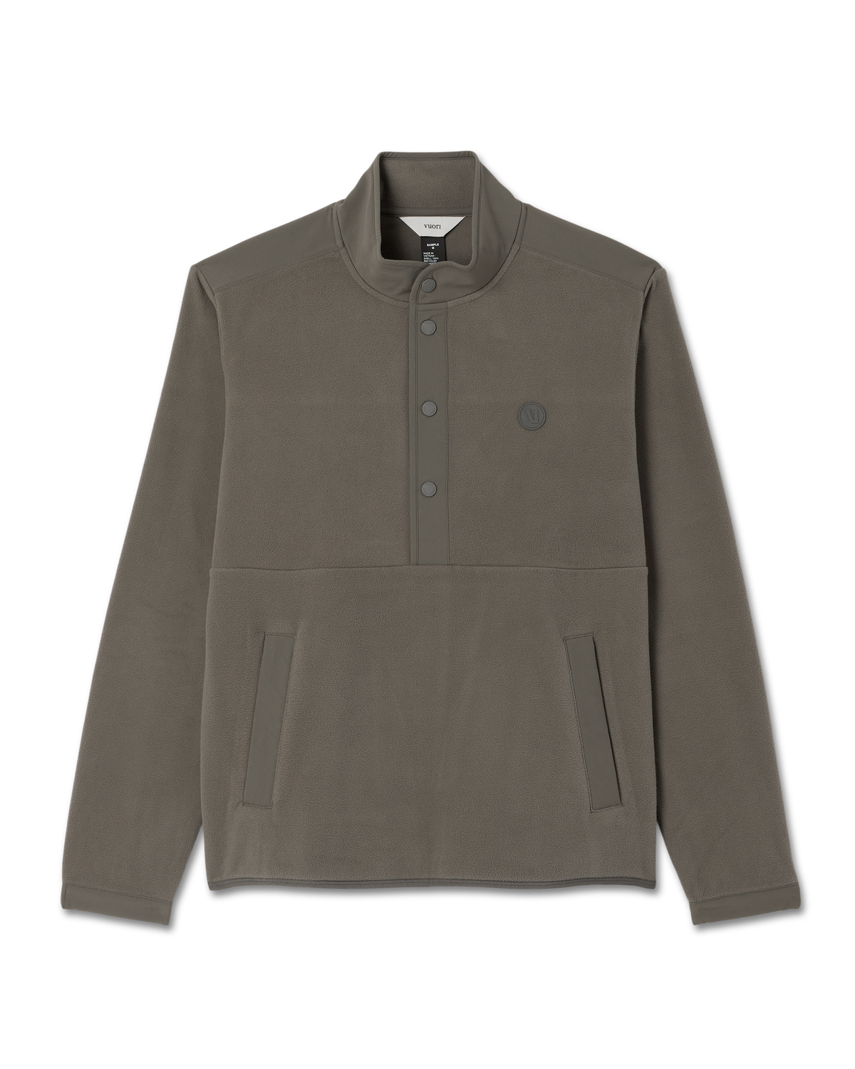 Aspen 1/2 Snap Men's Fleece Mock-Neck Pullover in Root | Vuori US
