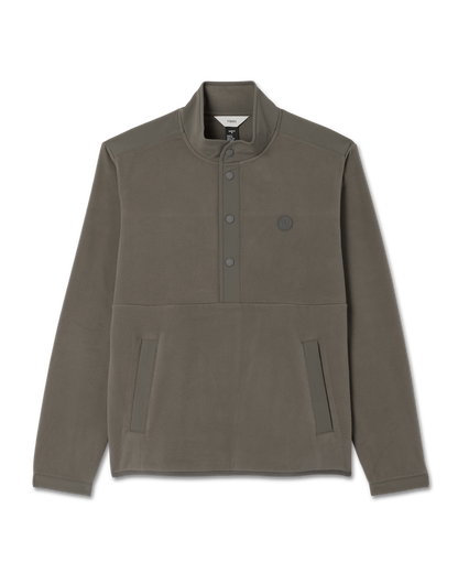 Aspen 1/2 Snap Men's Fleece Mock-Neck Pullover in Root | Vuori US
