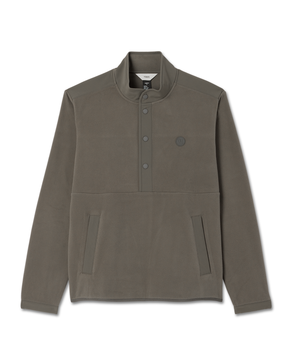 Aspen 1/2 Snap Men's Fleece Mock-Neck Pullover in Root | Vuori US