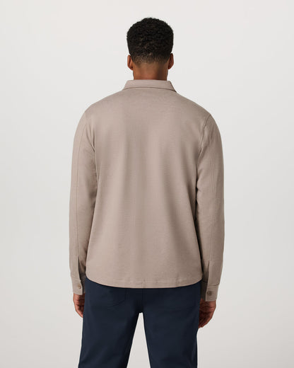 Coronado Shirt Jacket Men's Pumice Heather Shirt Jacket | Vuori