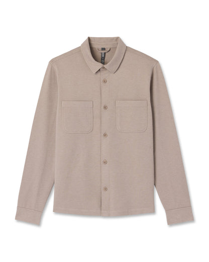Coronado Shirt Jacket Men's Pumice Heather Shirt Jacket | Vuori