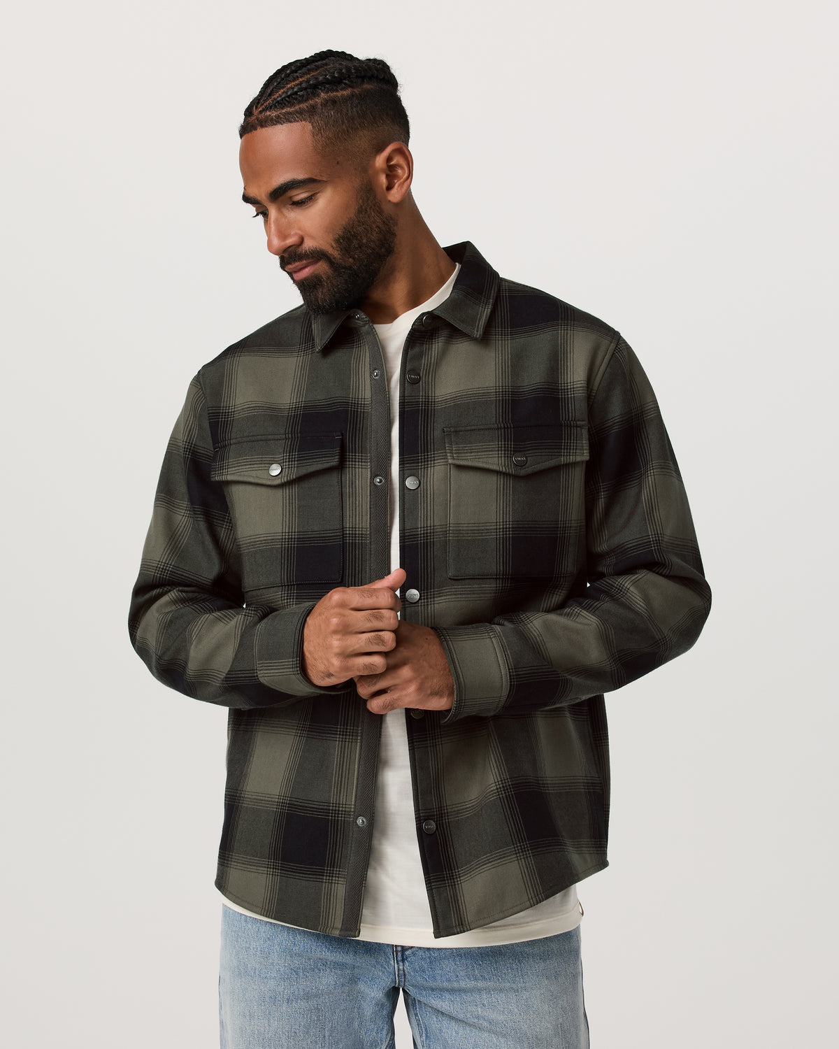Range Shirt Jacket 2.0 Men's Oregano Plaid Jacket | Vuori Discount