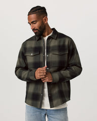 Range Shirt Jacket 2.0 Men's Oregano Plaid Jacket | Vuori Discount
