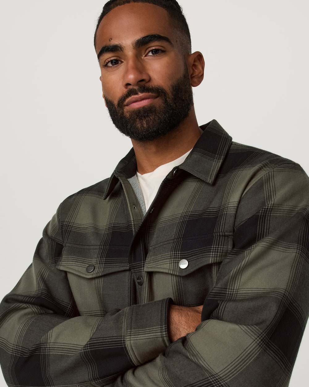 Range Shirt Jacket 2.0 Men's Oregano Plaid Jacket | Vuori Discount
