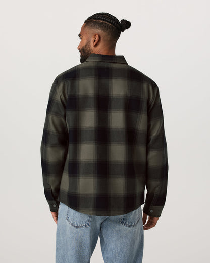 Range Shirt Jacket 2.0 Men's Oregano Plaid Jacket | Vuori Discount