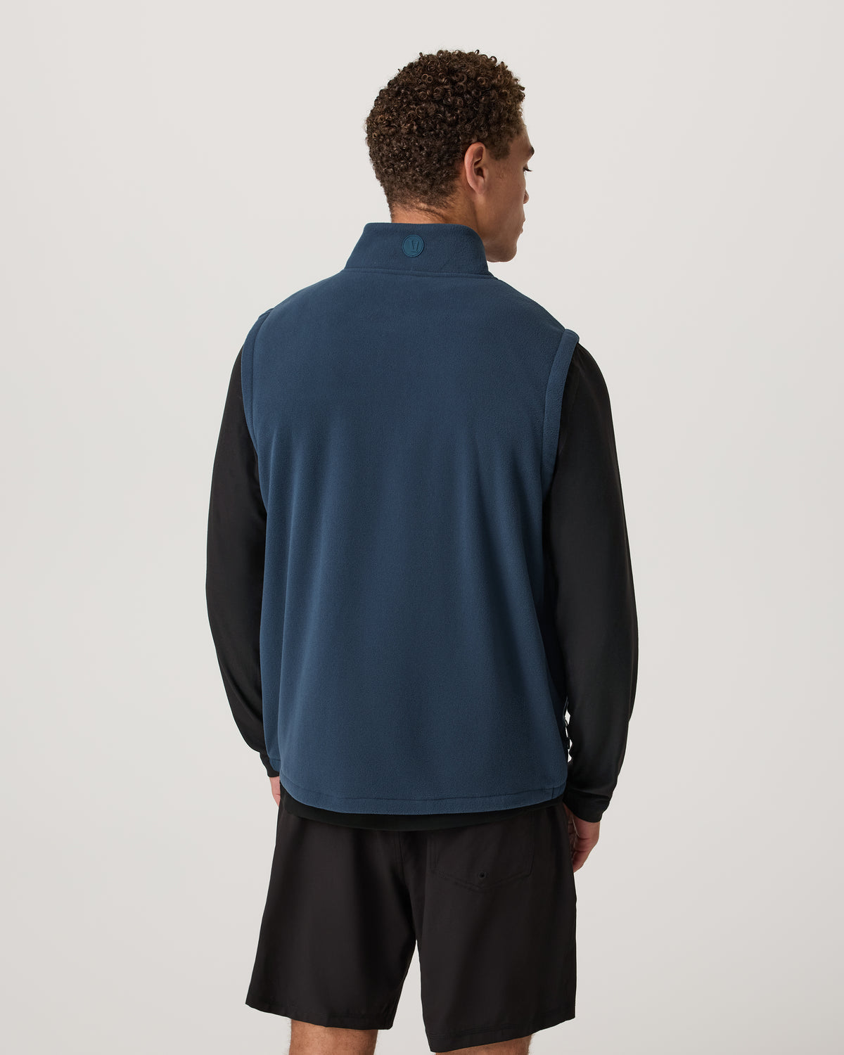 Aspen Vest Men's Ocean Blue Zip-Up Fleece Vest | Vuori Sale