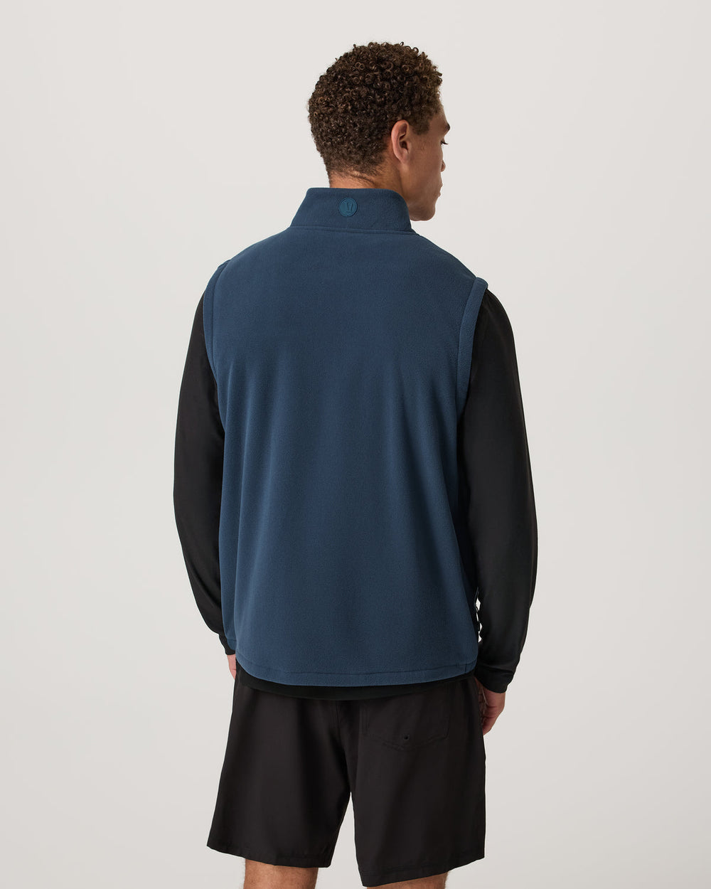 Aspen Vest Men's Ocean Blue Zip-Up Fleece Vest | Vuori Sale