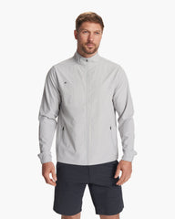 Venture Track Jacket Platinum Linen Texture | Vuori For sale