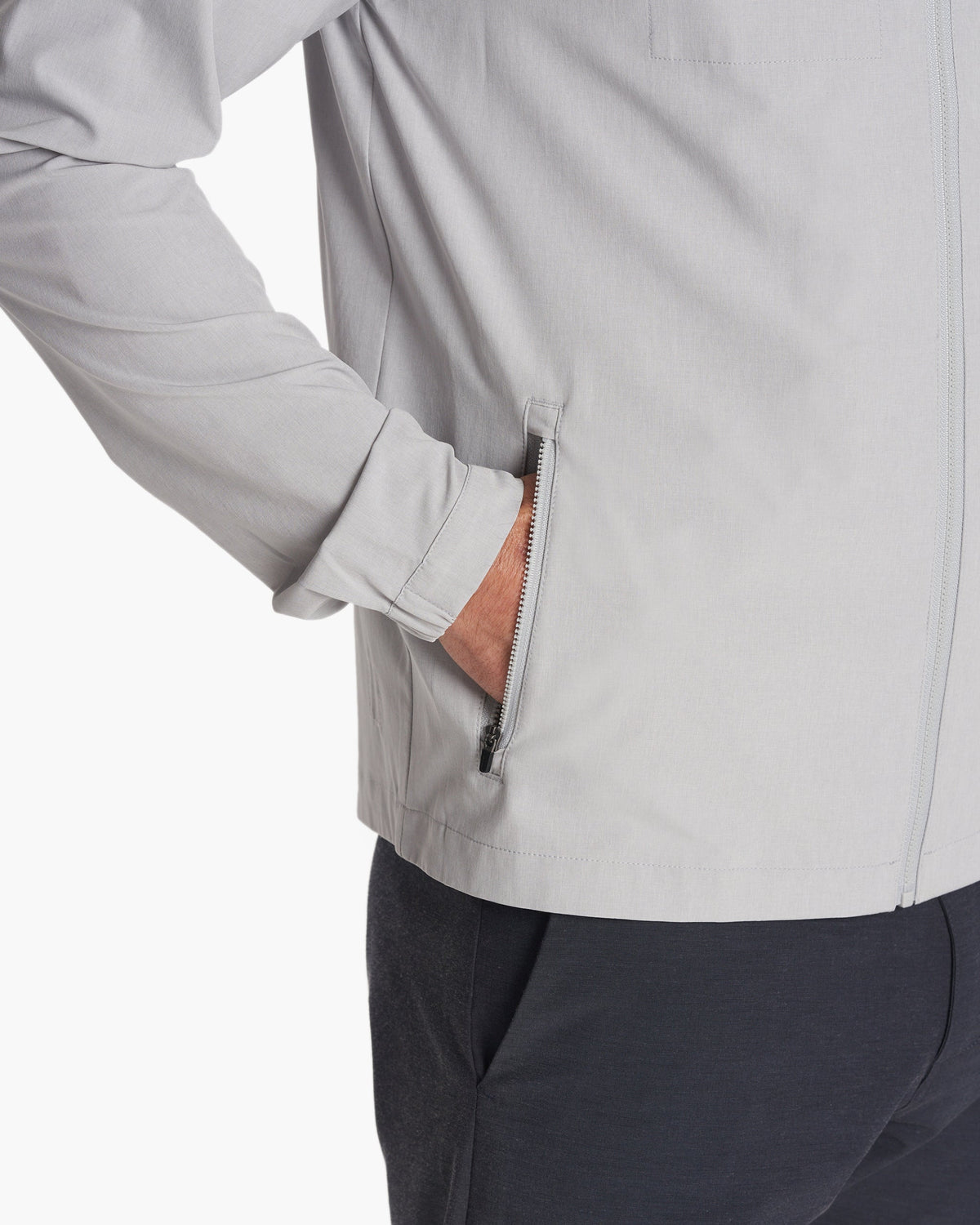Venture Track Jacket Platinum Linen Texture | Vuori For sale