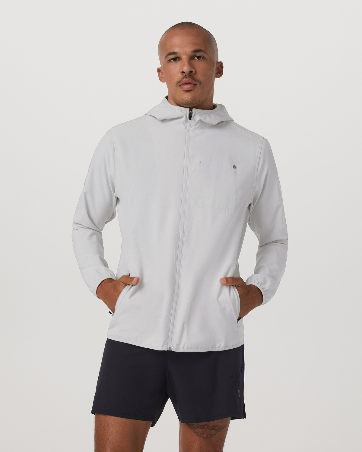 Outdoor Trainer Shell Men's Full-Zip Grey Mist Jacket | Vuori Online