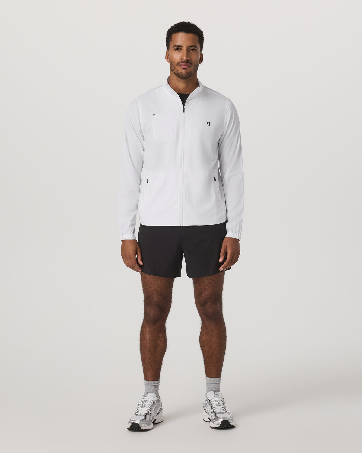 Venture Track Jacket Men's White Logo Graphic Jacket | Vuori Outlet