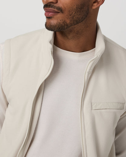 Aspen Vest Men's Mushroom Zip-Up Fleece Vest | Vuori Sale
