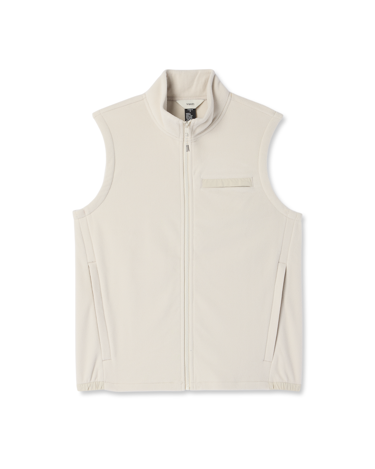 Aspen Vest Men's Mushroom Zip-Up Fleece Vest | Vuori Sale