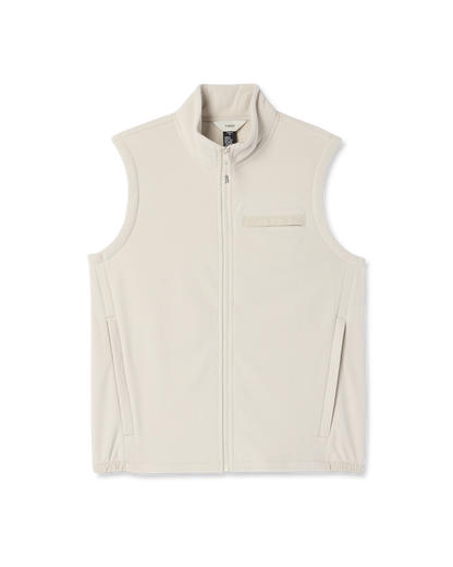Aspen Vest Men's Mushroom Zip-Up Fleece Vest | Vuori Sale