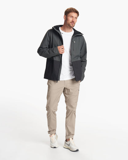 Oahu Rain Jacket Men's Shale Lightweight Jacket | Vuori On sale