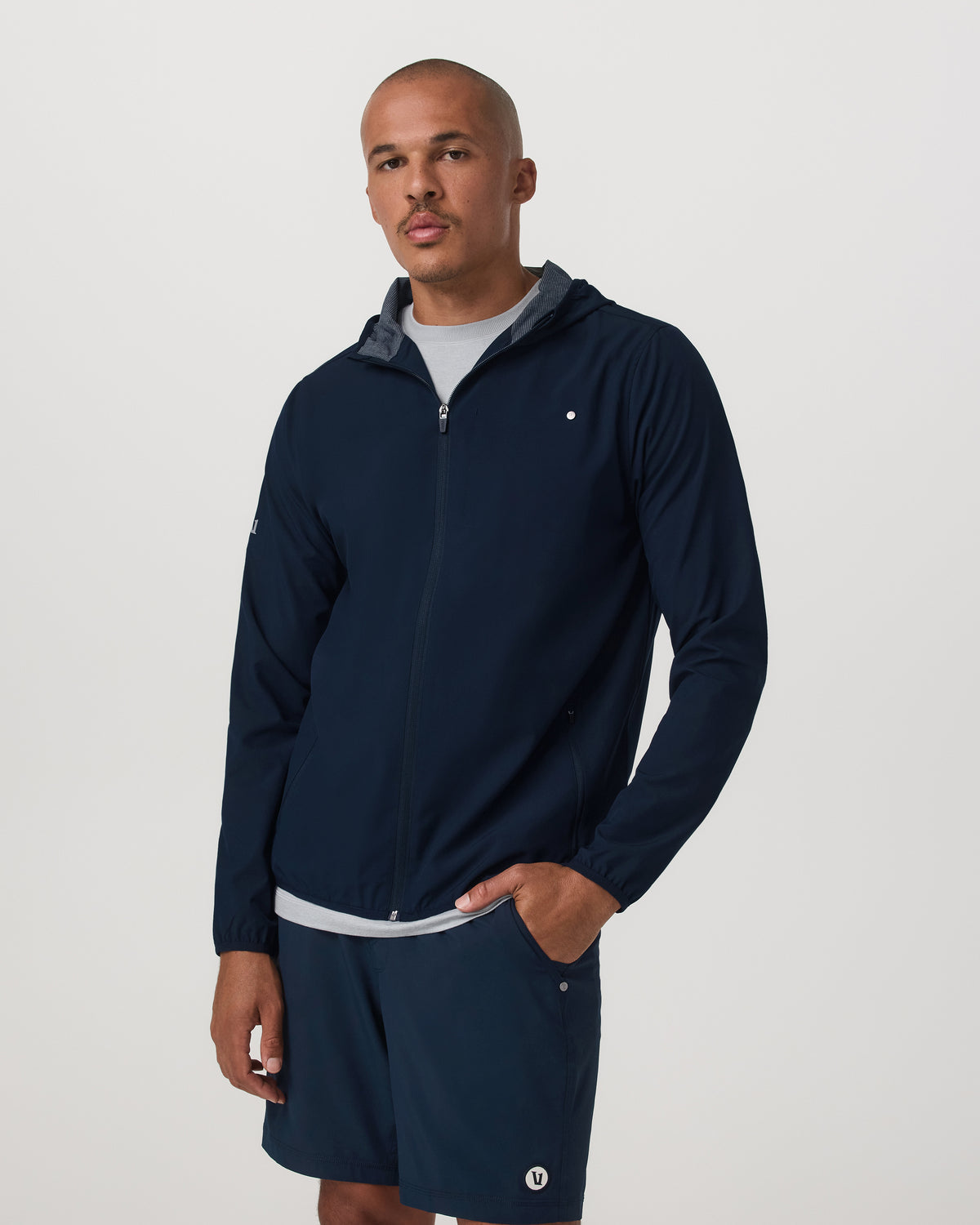 Outdoor Trainer Shell Men's Lightweight Full-Zip Ink Jacket | Vuori Online