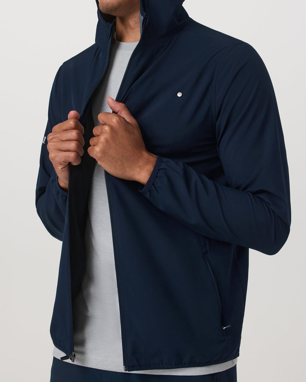 Outdoor Trainer Shell Men's Lightweight Full-Zip Ink Jacket | Vuori Online