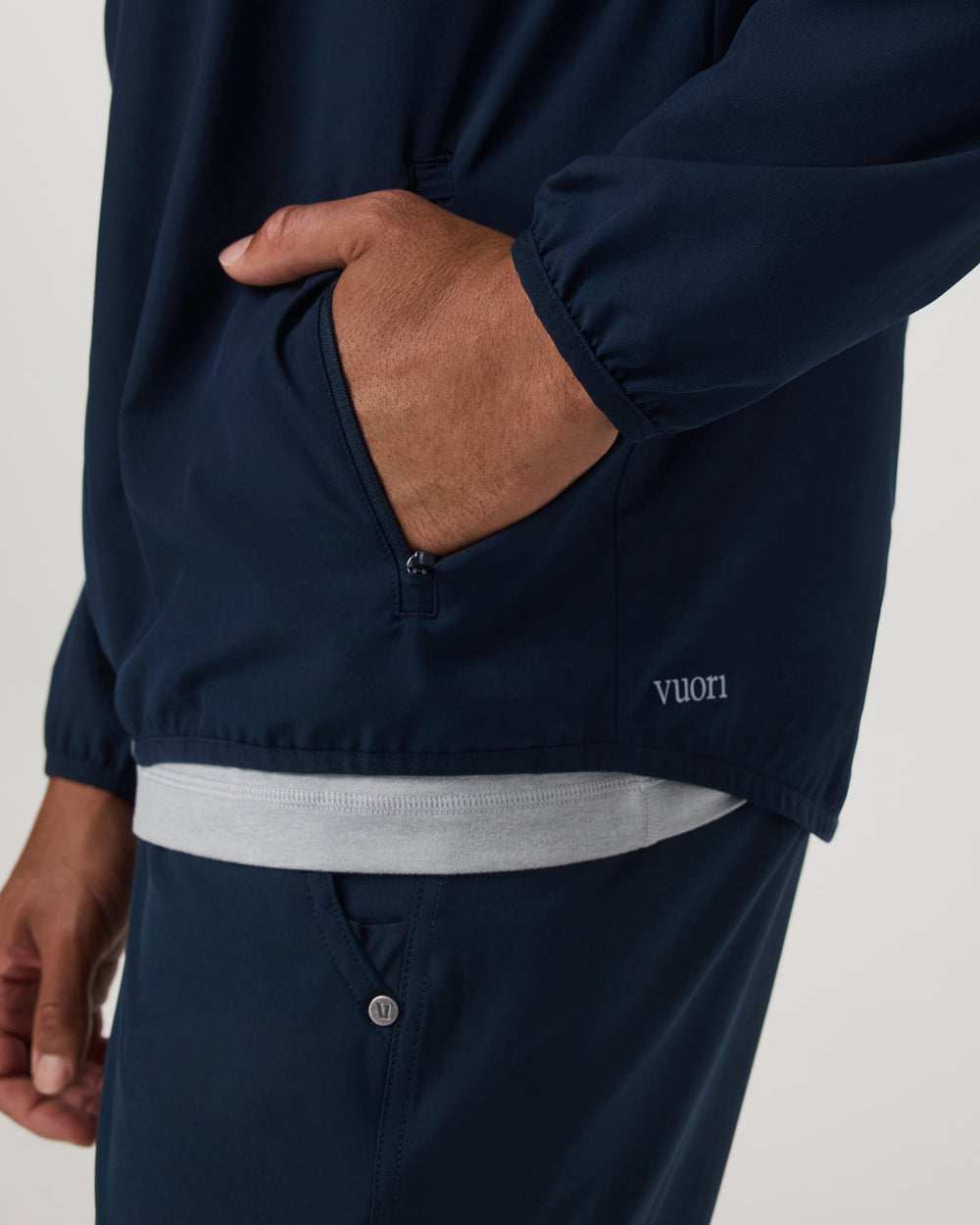 Outdoor Trainer Shell Men's Lightweight Full-Zip Ink Jacket | Vuori Online