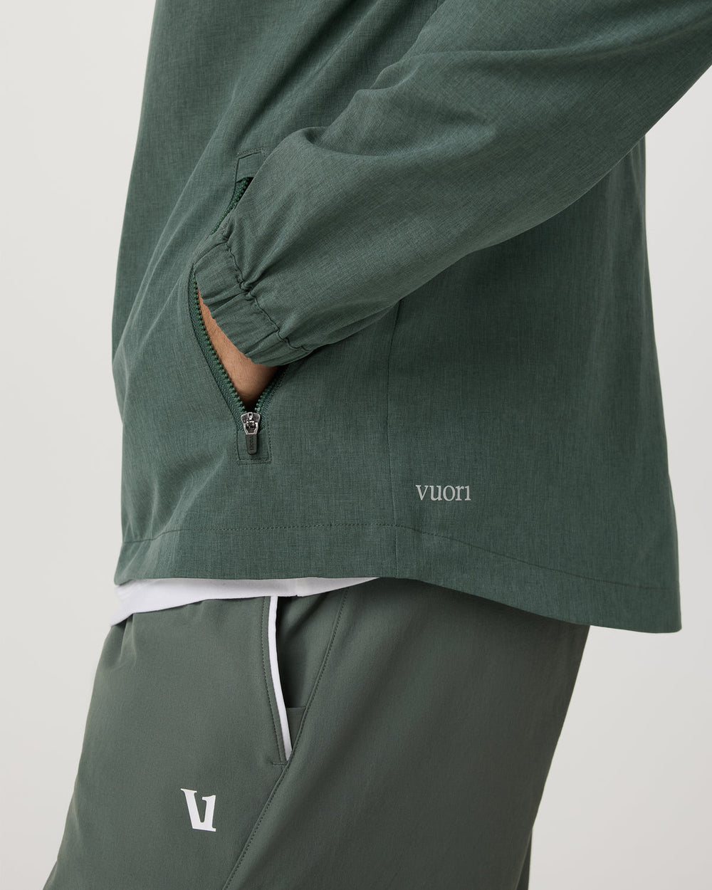 Venture Track Jacket Men's Agate Green Workout Jacket | Vuori US