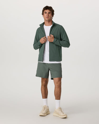Venture Track Jacket Men's Agate Green Workout Jacket | Vuori US
