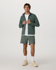 Venture Track Jacket Men's Agate Green Workout Jacket | Vuori US