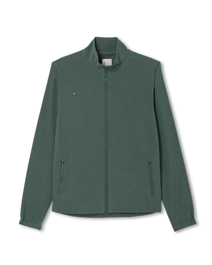 Venture Track Jacket Men's Agate Green Workout Jacket | Vuori US