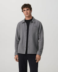 Beach Fleece Shirt Jacket Men's Pinecone Heather Jacket | Vuori Clothing