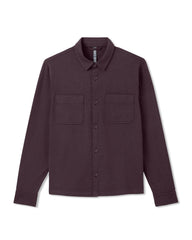Coronado Shirt Jacket Men's Raisin Heather Jacket | Vuori