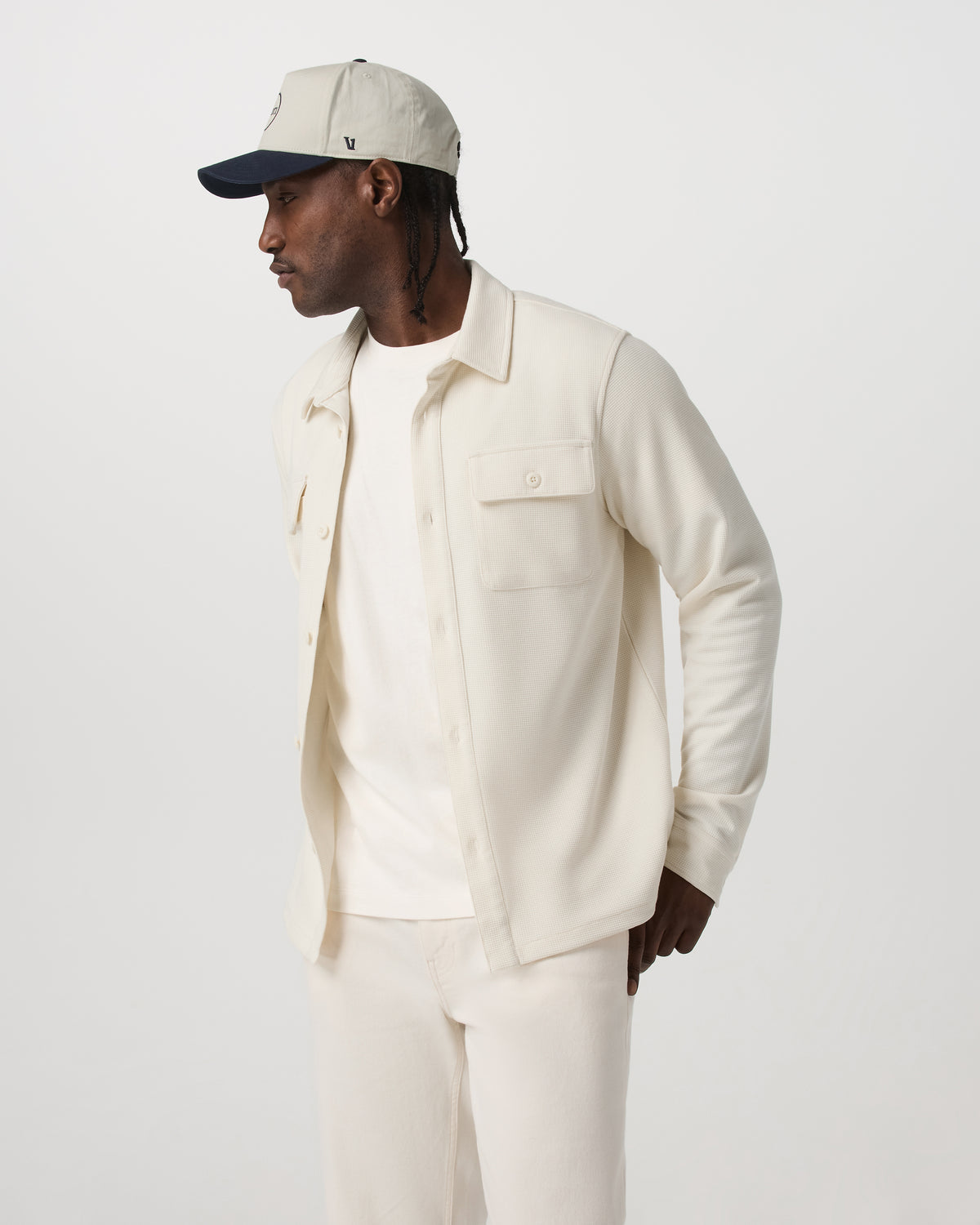 Waffle Shirt Jacket Versatile Men's Natural Shirt Jacket | Vuori Discount