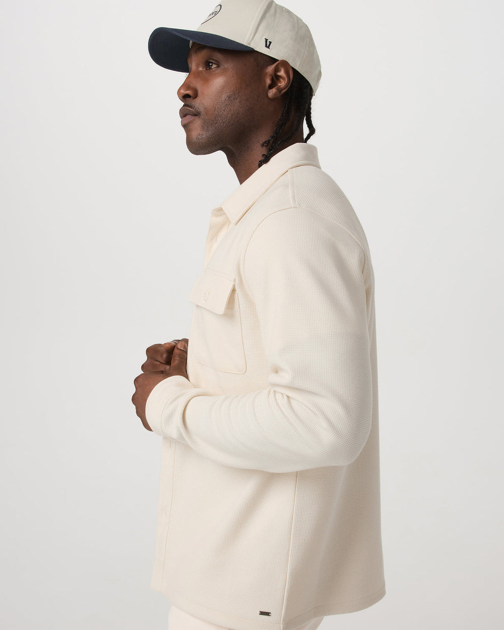 Waffle Shirt Jacket Versatile Men's Natural Shirt Jacket | Vuori Discount