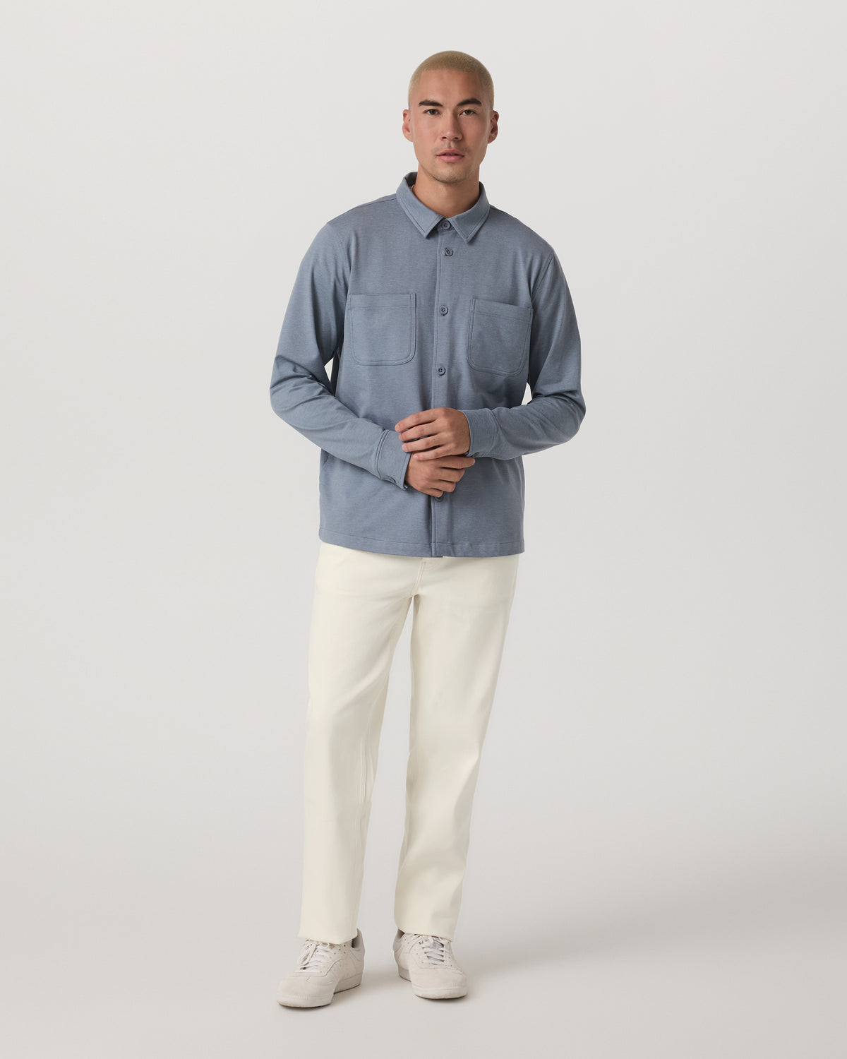 Coronado Shirt Jacket Men's Slate Blue Heather Jacket | Vuori Sale
