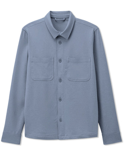 Coronado Shirt Jacket Men's Slate Blue Heather Jacket | Vuori Sale