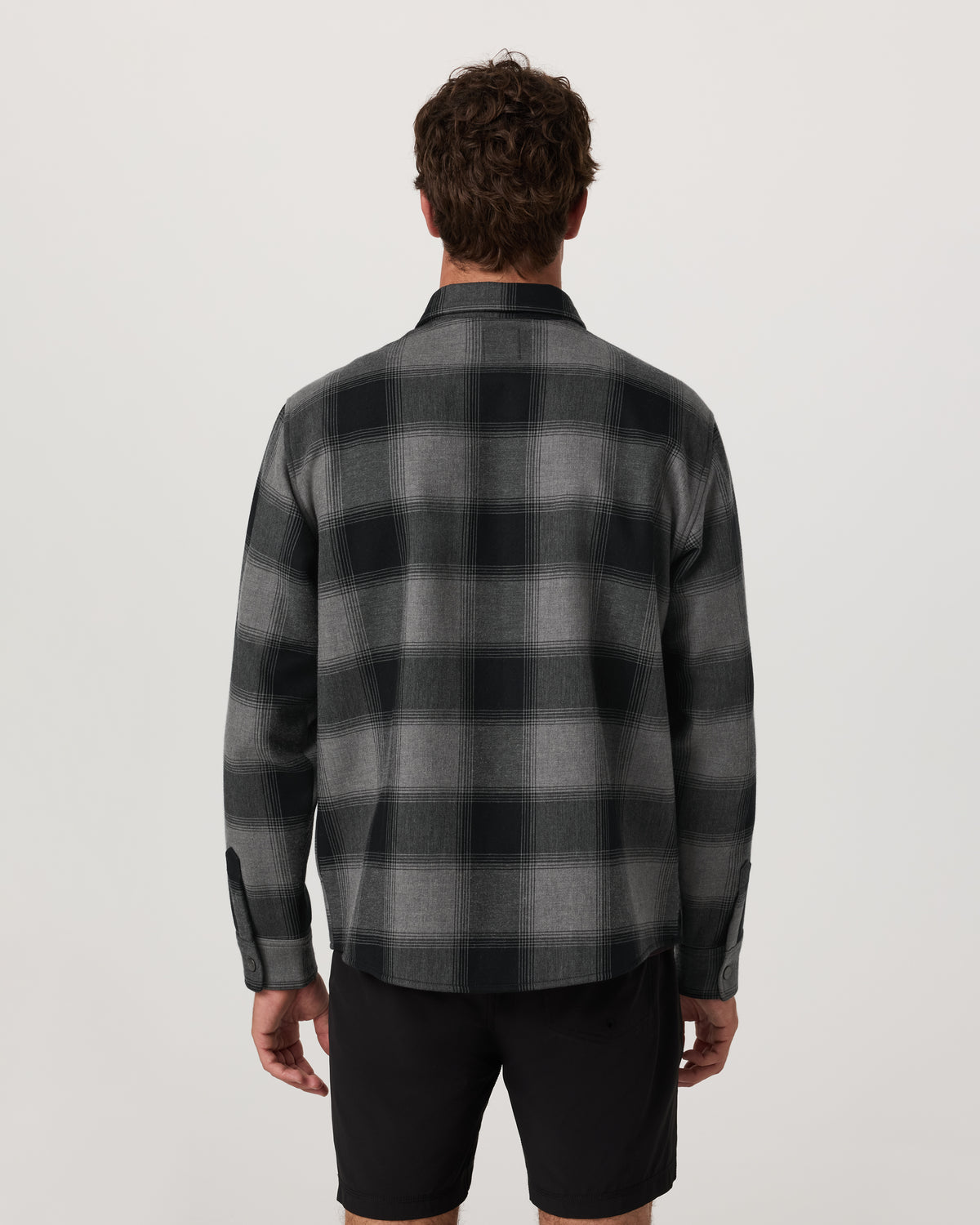 Range Shirt Jacket 2.0 Men's Dark Pewter Plaid Jacket | Vuori For sale