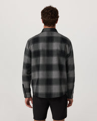 Range Shirt Jacket 2.0 Men's Dark Pewter Plaid Jacket | Vuori For sale