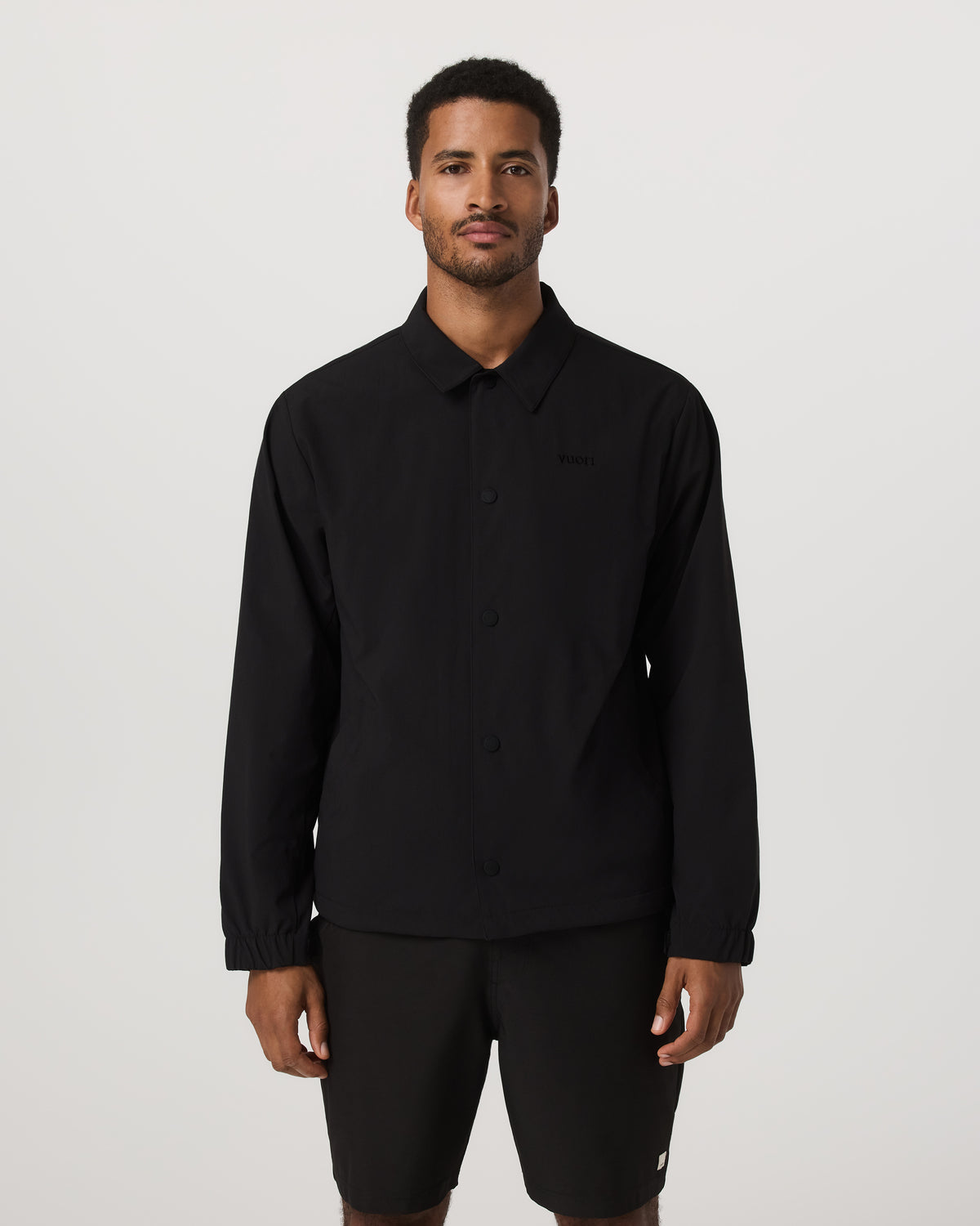 V1 Coach Jacket Men's Black Vintage Style Jacket | Vuori Online