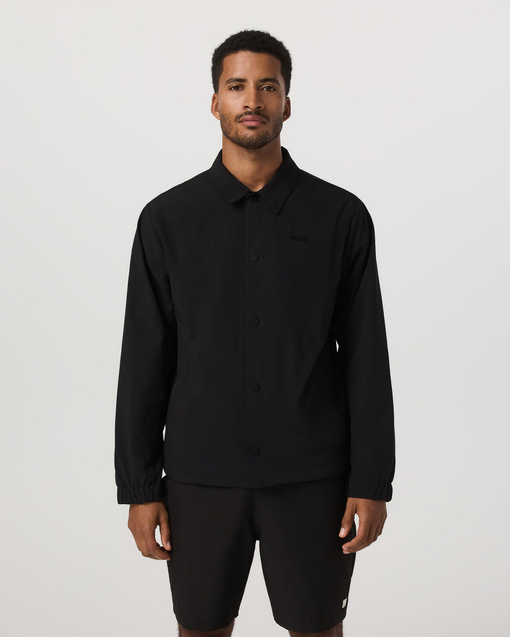 V1 Coach Jacket Men's Black Vintage Style Jacket | Vuori Online
