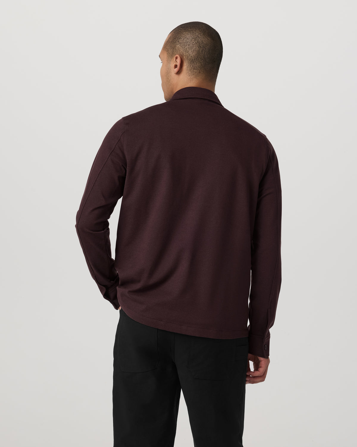 Coronado Shirt Jacket Men's Mahogany Heather Jacket | Vuori Outlet