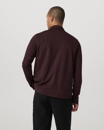 Coronado Shirt Jacket Men's Mahogany Heather Jacket | Vuori Outlet