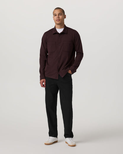 Coronado Shirt Jacket Men's Mahogany Heather Jacket | Vuori Outlet