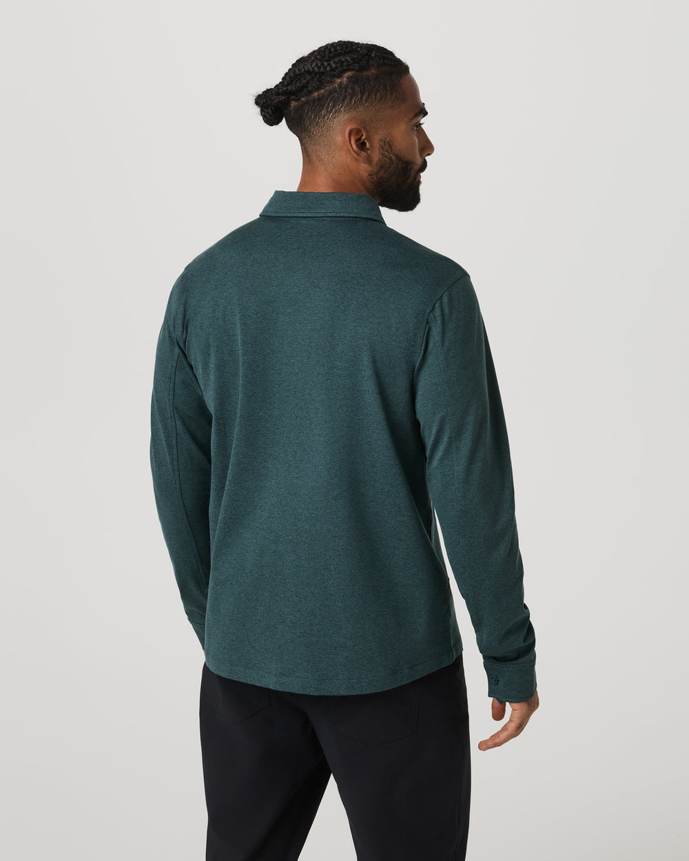Coronado Shirt Jacket Men's Deep Sea Heather Jacket | Vuori Clothing